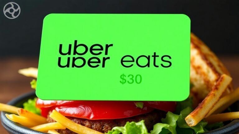 30 uber eats gift card